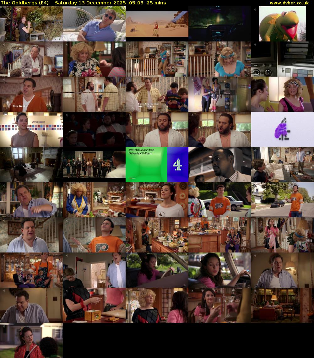 The Goldbergs (E4) Saturday 13 December 2025 05:05 - 05:30