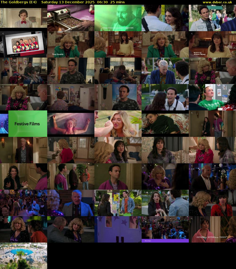 The Goldbergs (E4) Saturday 13 December 2025 06:30 - 06:55