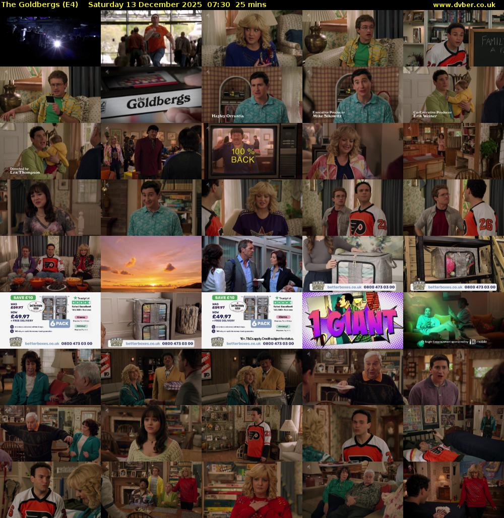 The Goldbergs (E4) Saturday 13 December 2025 07:30 - 07:55