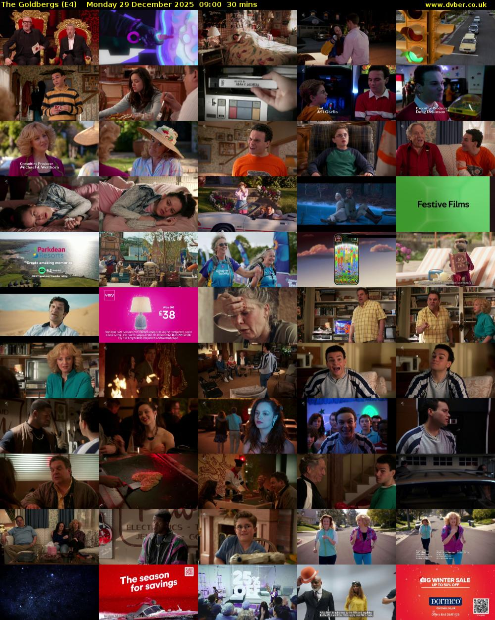The Goldbergs (E4) Monday 29 December 2025 09:00 - 09:30