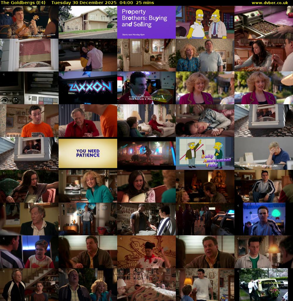 The Goldbergs (E4) Tuesday 30 December 2025 04:00 - 04:25