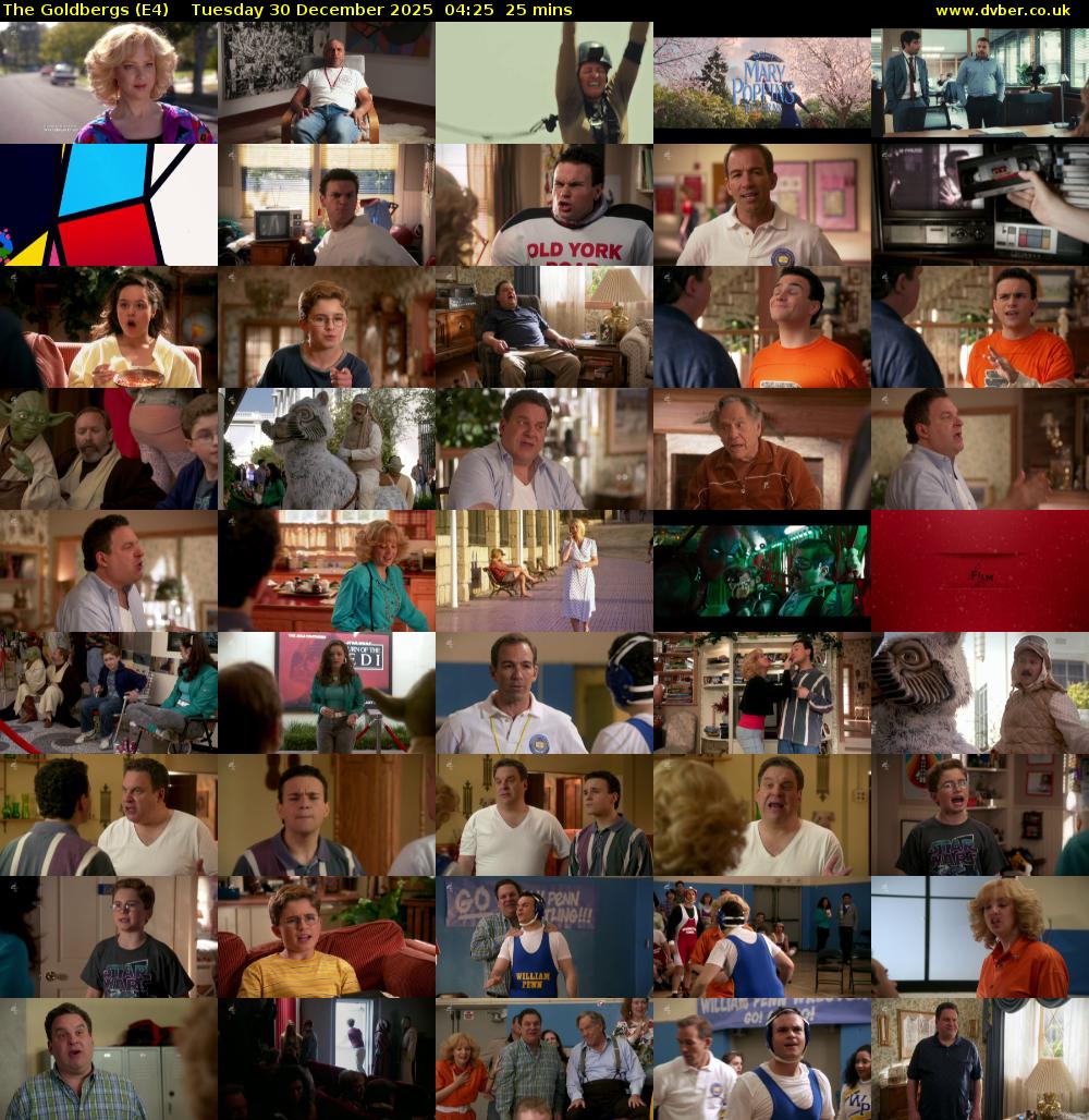 The Goldbergs (E4) Tuesday 30 December 2025 04:25 - 04:50