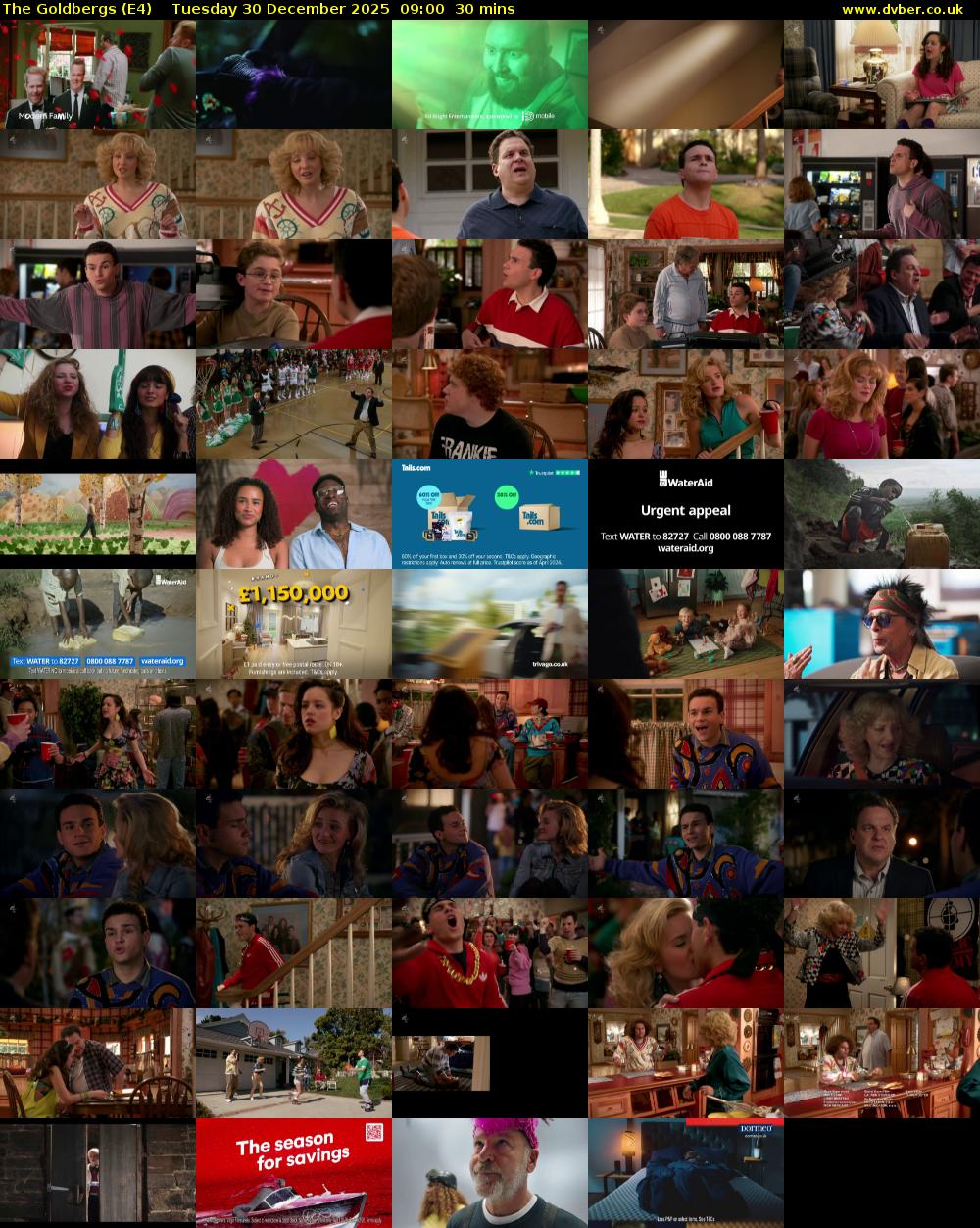 The Goldbergs (E4) Tuesday 30 December 2025 09:00 - 09:30