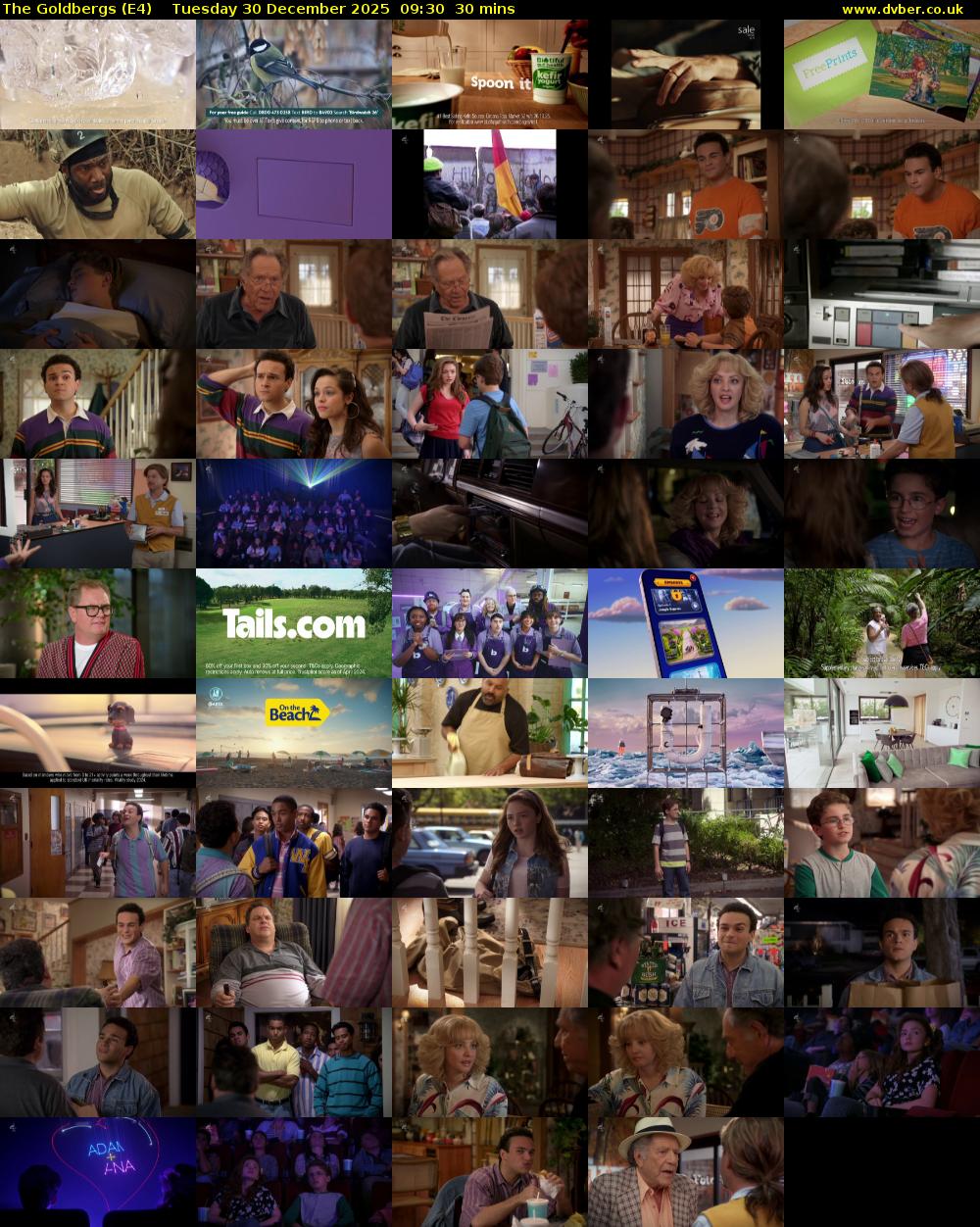 The Goldbergs (E4) Tuesday 30 December 2025 09:30 - 10:00