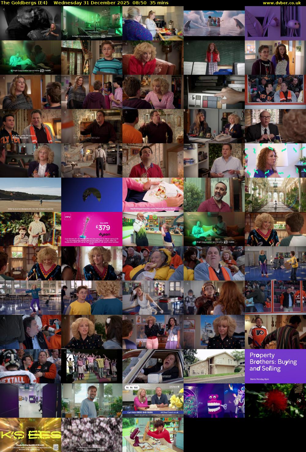 The Goldbergs (E4) Wednesday 31 December 2025 08:50 - 09:25