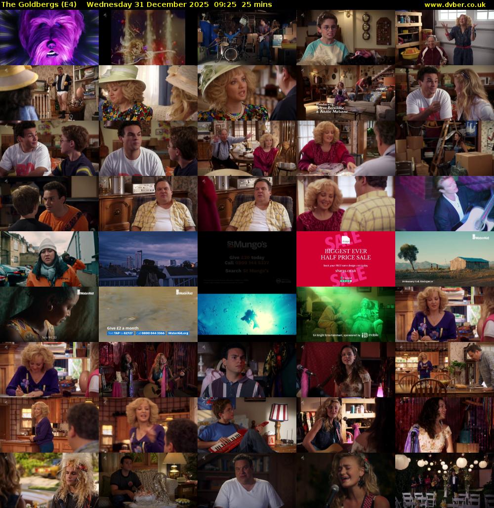 The Goldbergs (E4) Wednesday 31 December 2025 09:25 - 09:50