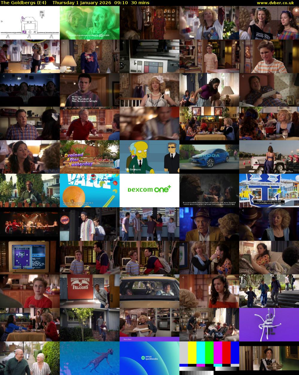 The Goldbergs (E4) Thursday 1 January 2026 09:10 - 09:40