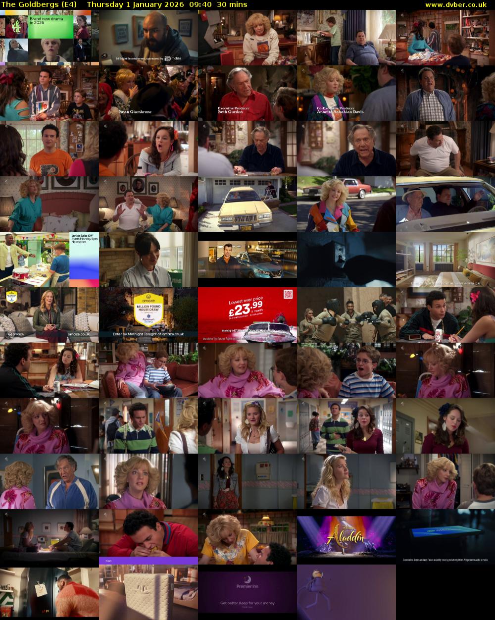 The Goldbergs (E4) Thursday 1 January 2026 09:40 - 10:10
