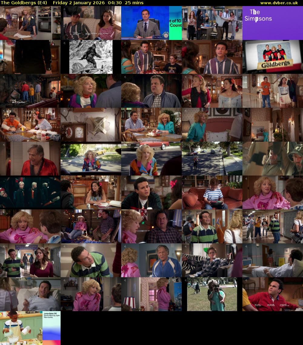 The Goldbergs (E4) Friday 2 January 2026 04:30 - 04:55