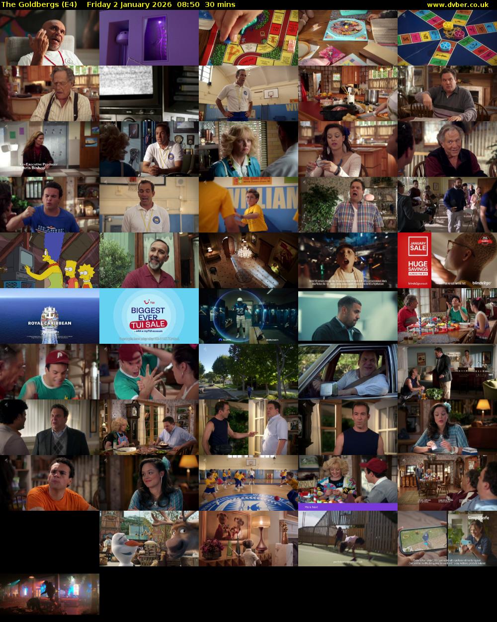 The Goldbergs (E4) Friday 2 January 2026 08:50 - 09:20