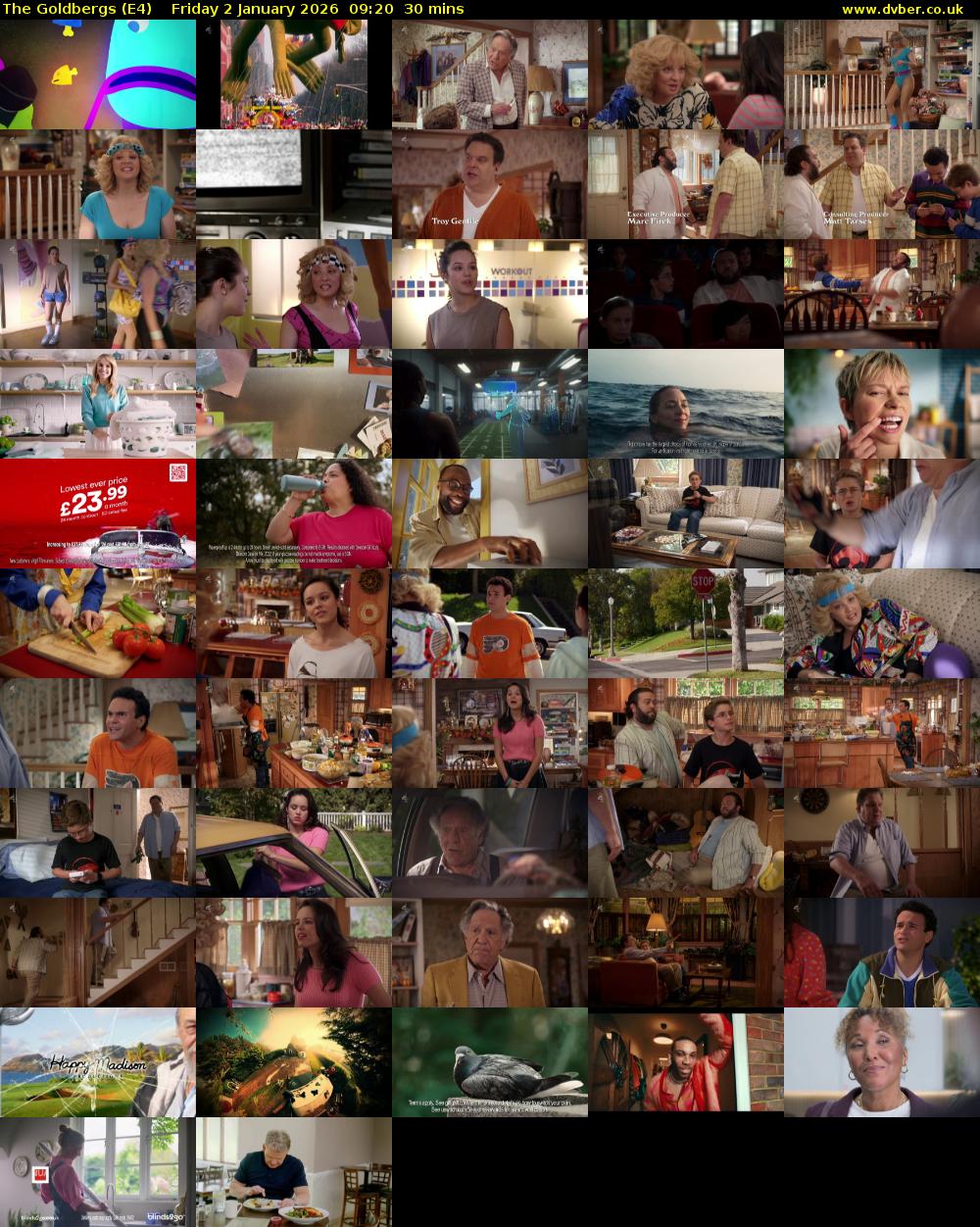 The Goldbergs (E4) Friday 2 January 2026 09:20 - 09:50