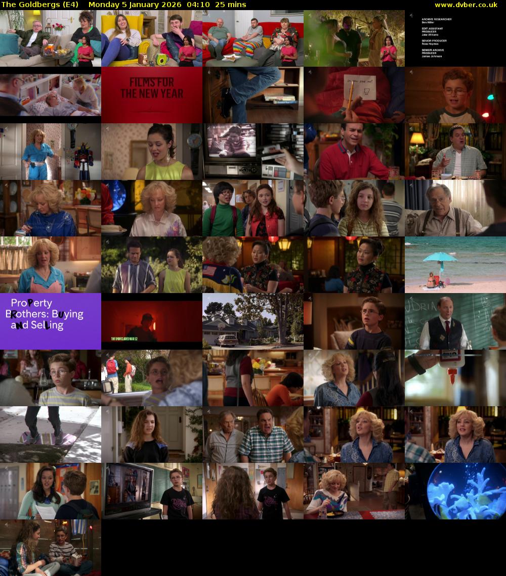 The Goldbergs (E4) Monday 5 January 2026 04:10 - 04:35