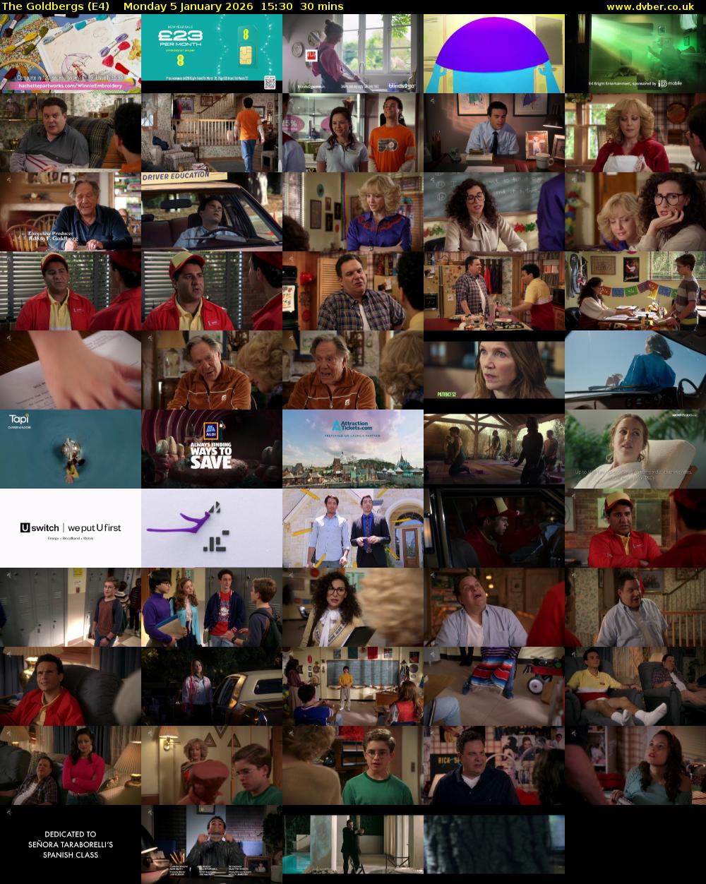 The Goldbergs (E4) Monday 5 January 2026 15:30 - 16:00