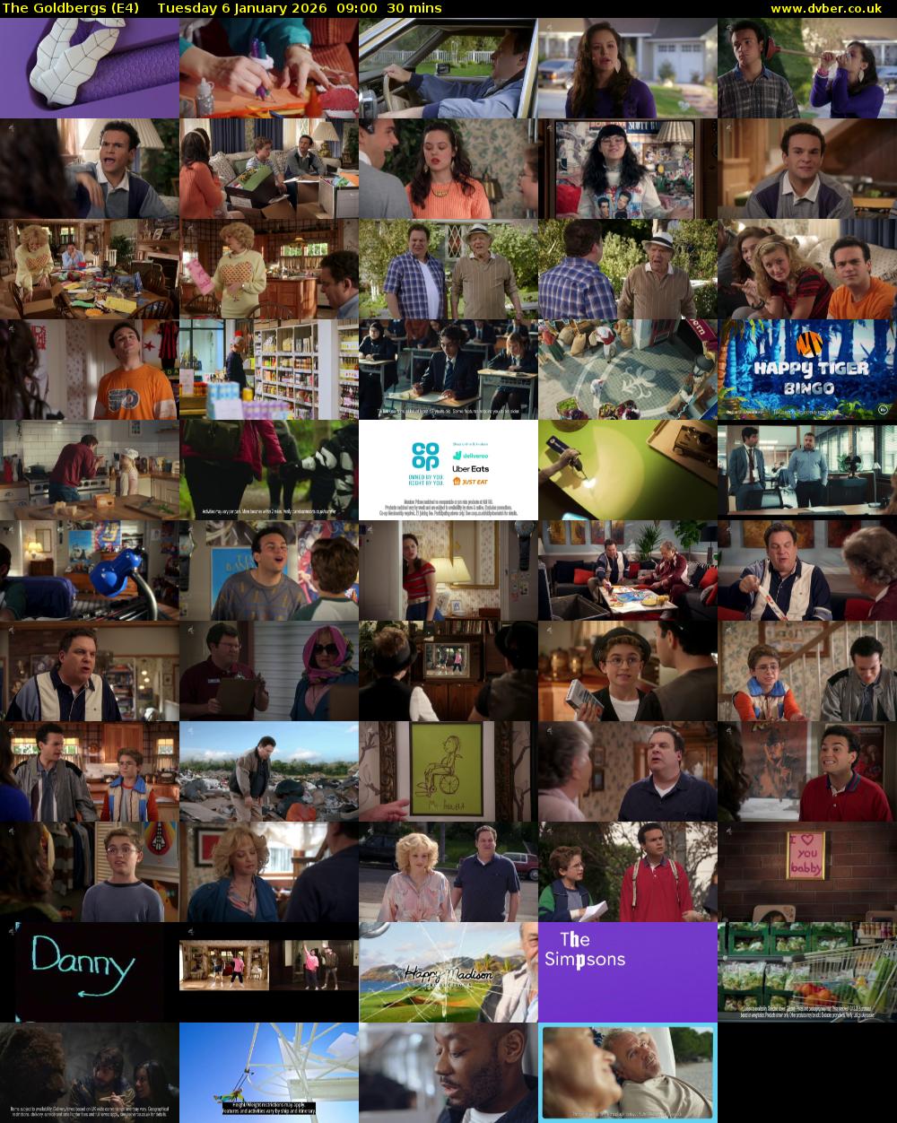 The Goldbergs (E4) Tuesday 6 January 2026 09:00 - 09:30