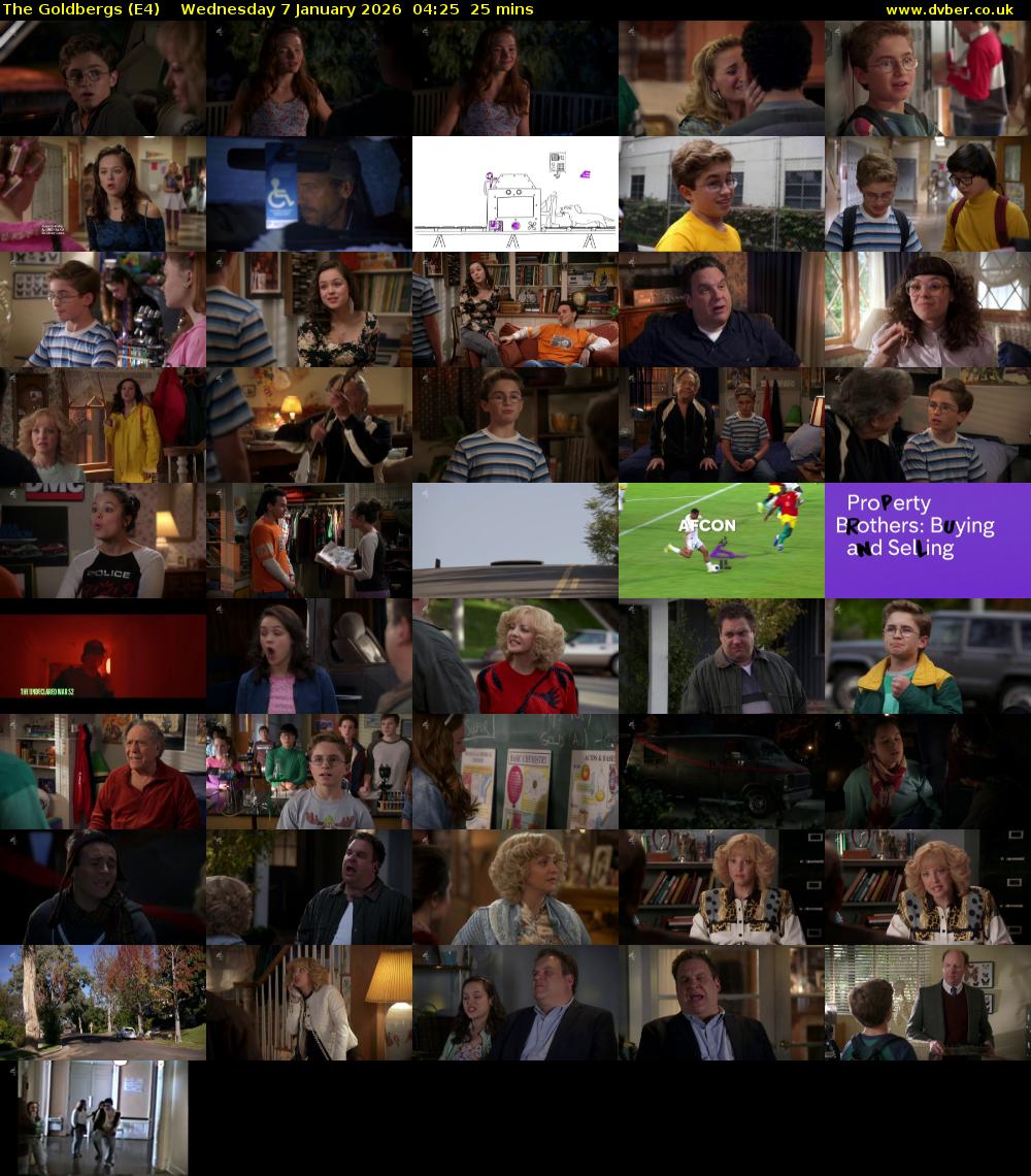 The Goldbergs (E4) Wednesday 7 January 2026 04:25 - 04:50
