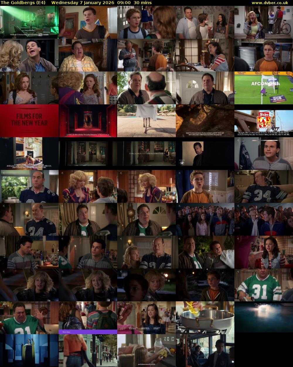The Goldbergs (E4) Wednesday 7 January 2026 09:00 - 09:30