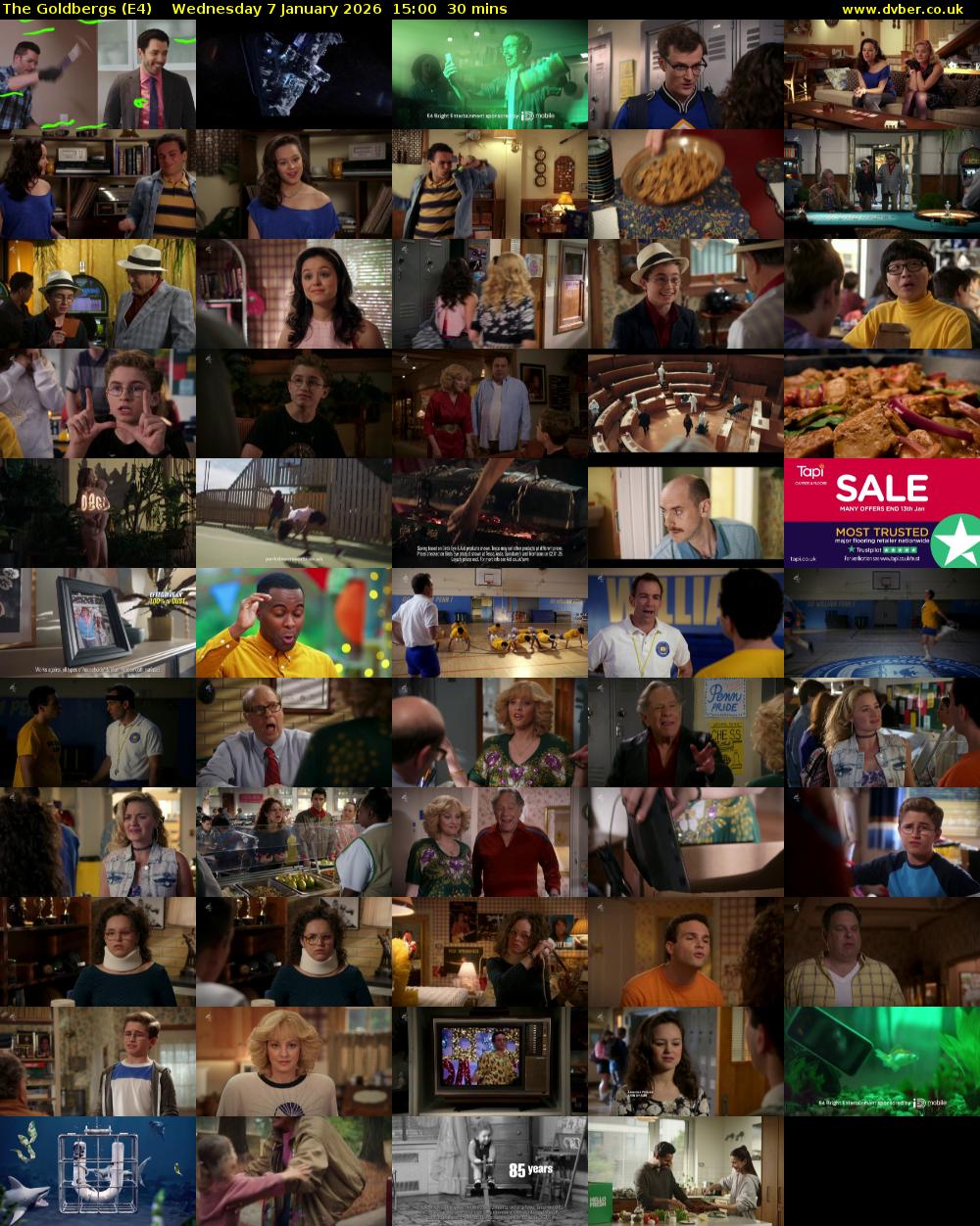 The Goldbergs (E4) Wednesday 7 January 2026 15:00 - 15:30