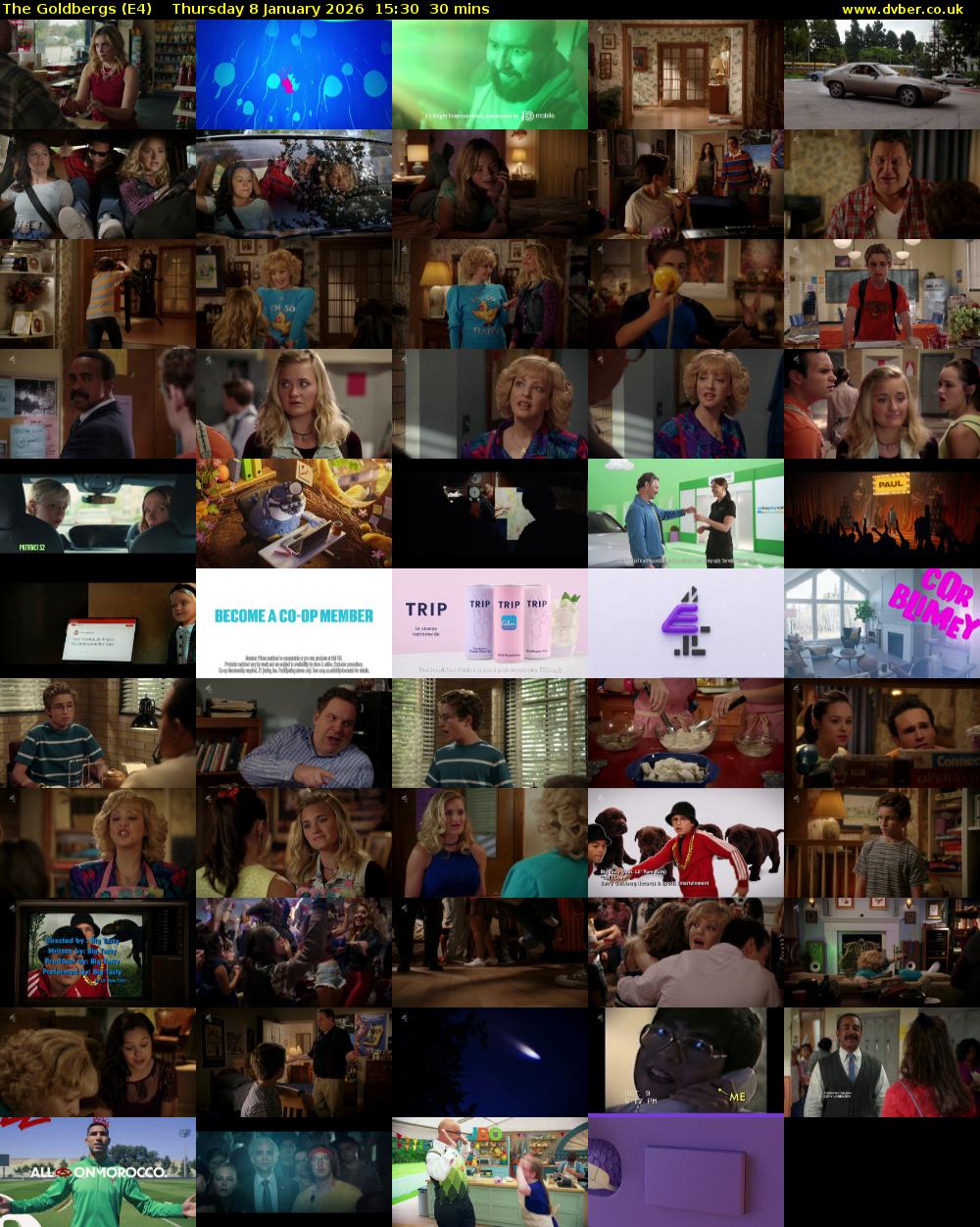 The Goldbergs (E4) Thursday 8 January 2026 15:30 - 16:00