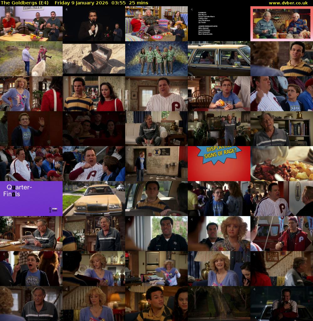 The Goldbergs (E4) Friday 9 January 2026 03:55 - 04:20