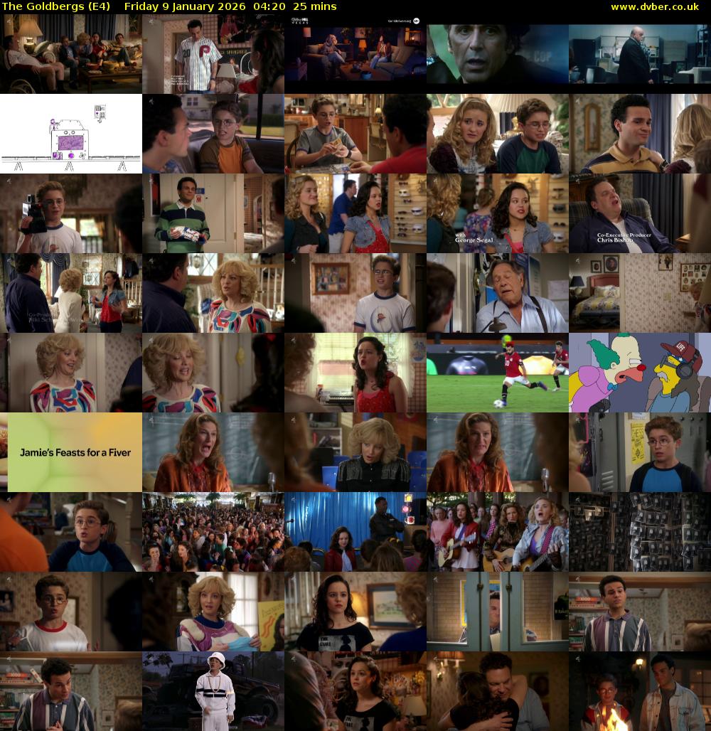 The Goldbergs (E4) Friday 9 January 2026 04:20 - 04:45
