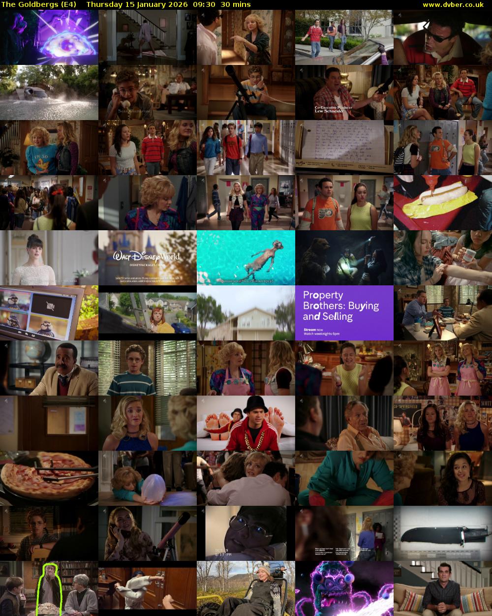 The Goldbergs (E4) Thursday 15 January 2026 09:30 - 10:00