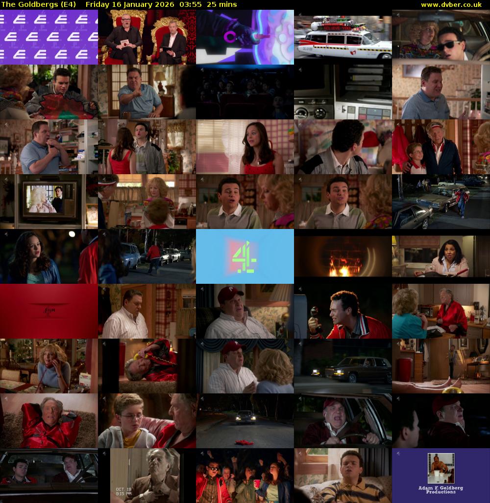 The Goldbergs (E4) Friday 16 January 2026 03:55 - 04:20