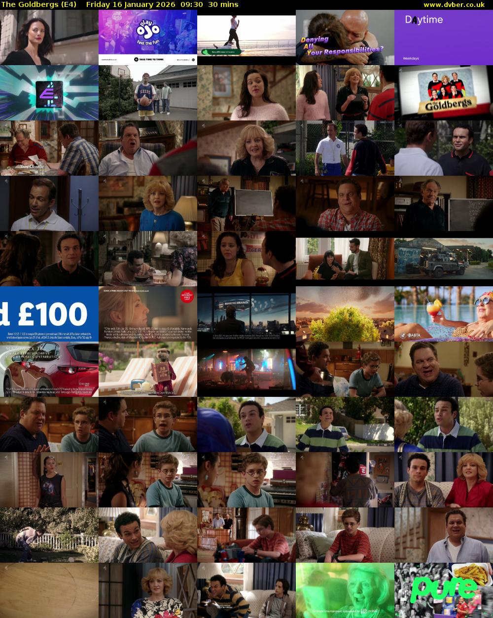 The Goldbergs (E4) Friday 16 January 2026 09:30 - 10:00