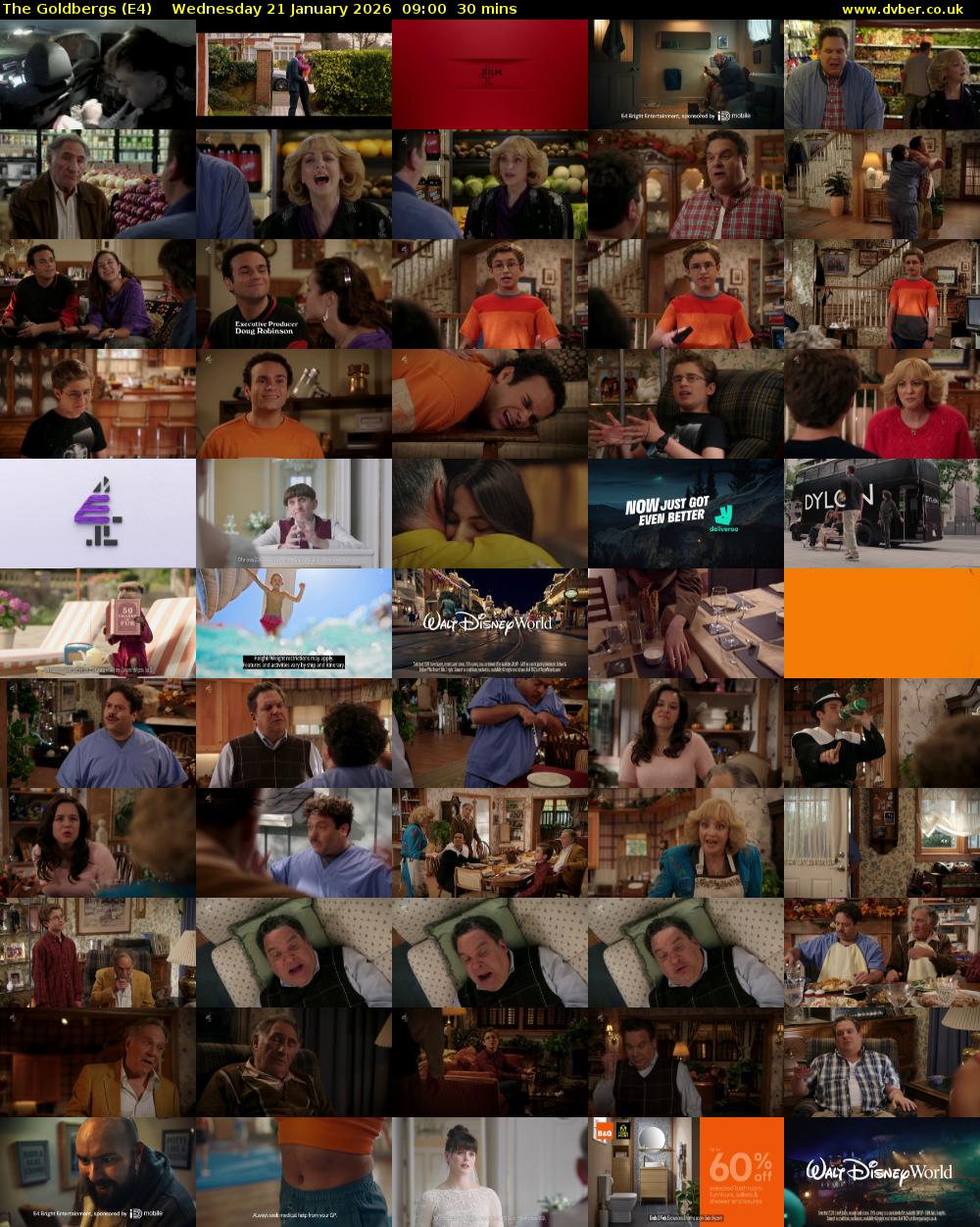 The Goldbergs (E4) Wednesday 21 January 2026 09:00 - 09:30