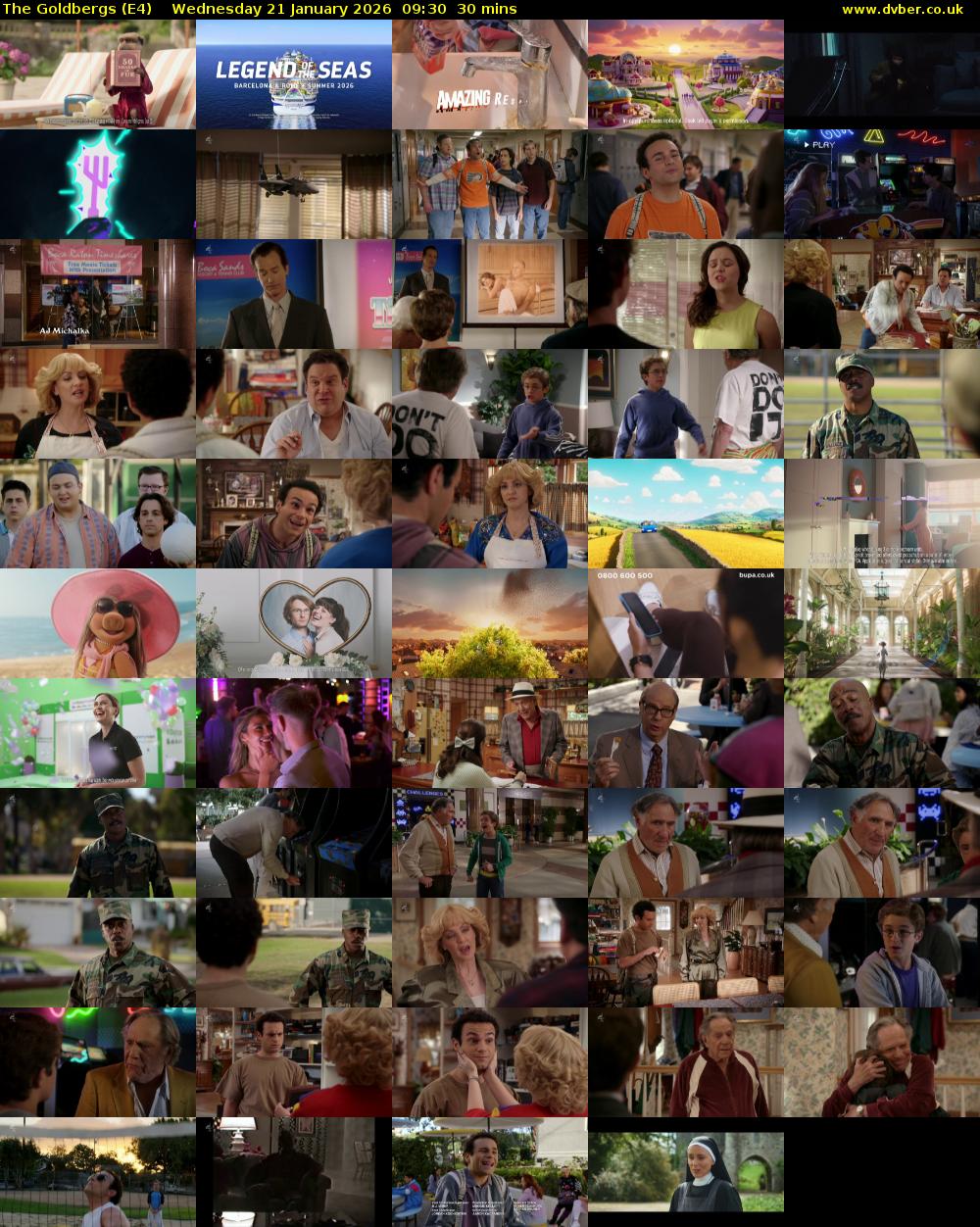 The Goldbergs (E4) Wednesday 21 January 2026 09:30 - 10:00