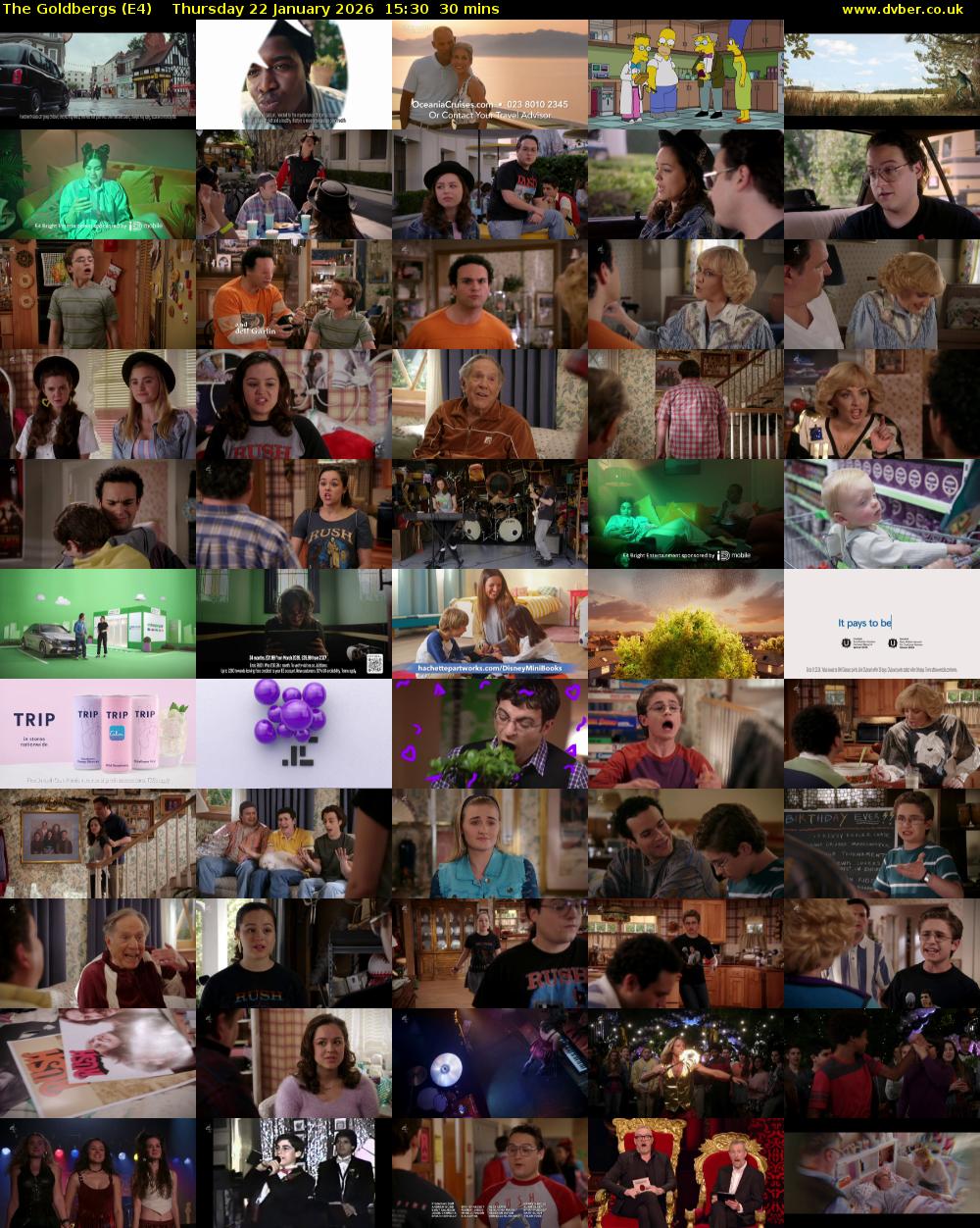 The Goldbergs (E4) Thursday 22 January 2026 15:30 - 16:00
