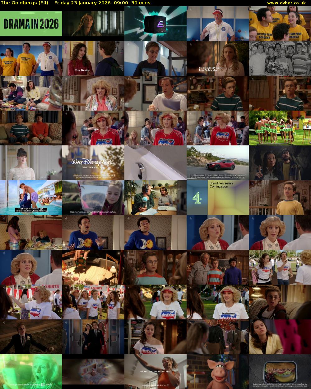 The Goldbergs (E4) Friday 23 January 2026 09:00 - 09:30