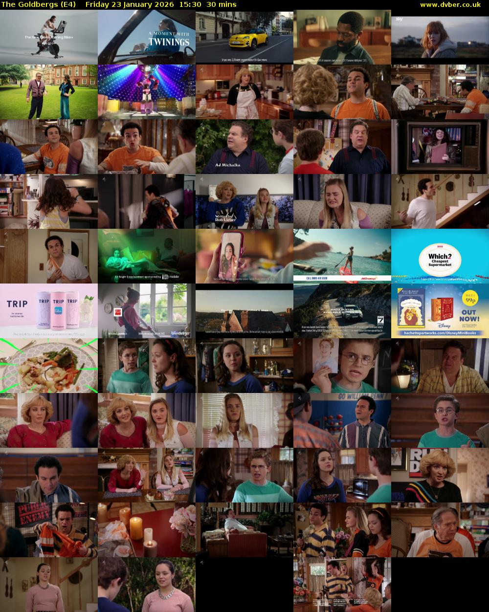 The Goldbergs (E4) Friday 23 January 2026 15:30 - 16:00