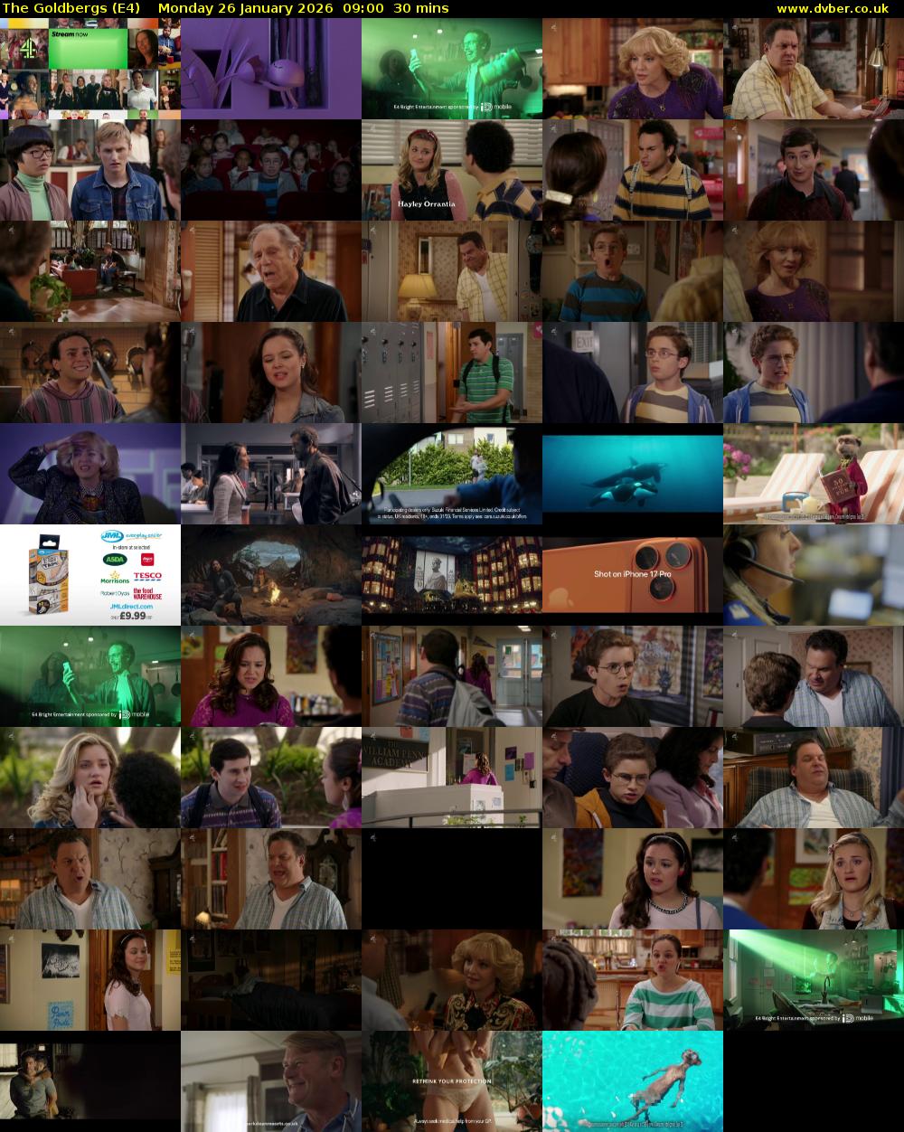 The Goldbergs (E4) Monday 26 January 2026 09:00 - 09:30