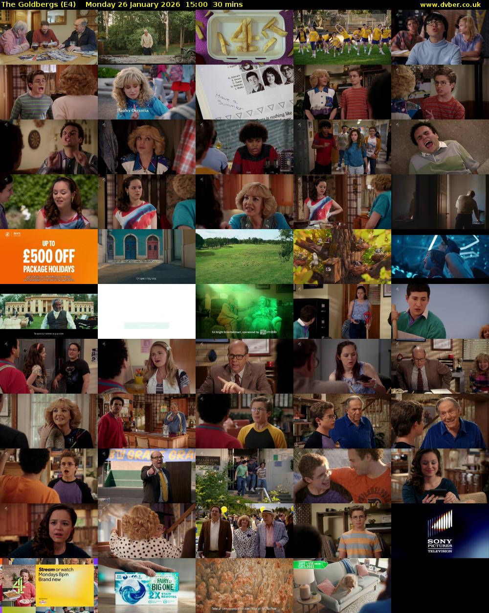 The Goldbergs (E4) Monday 26 January 2026 15:00 - 15:30
