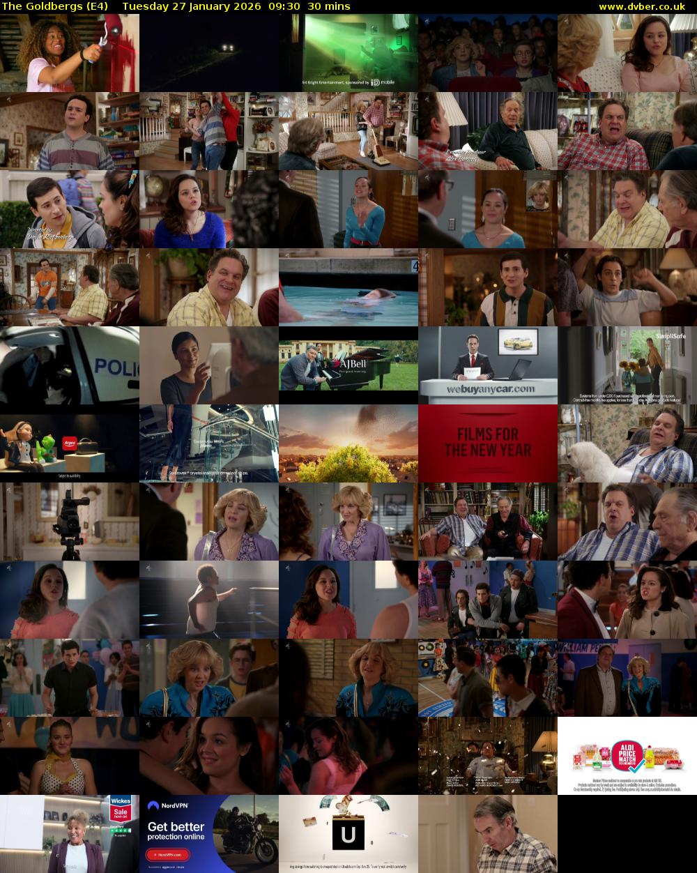 The Goldbergs (E4) Tuesday 27 January 2026 09:30 - 10:00