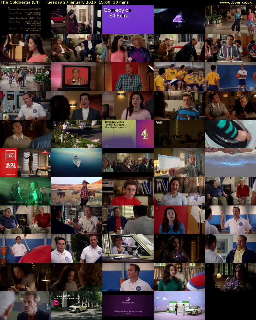The Goldbergs (E4) Tuesday 27 January 2026 15:00 - 15:30