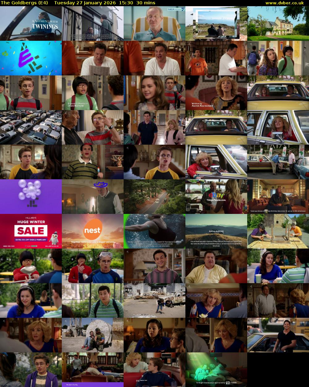 The Goldbergs (E4) Tuesday 27 January 2026 15:30 - 16:00
