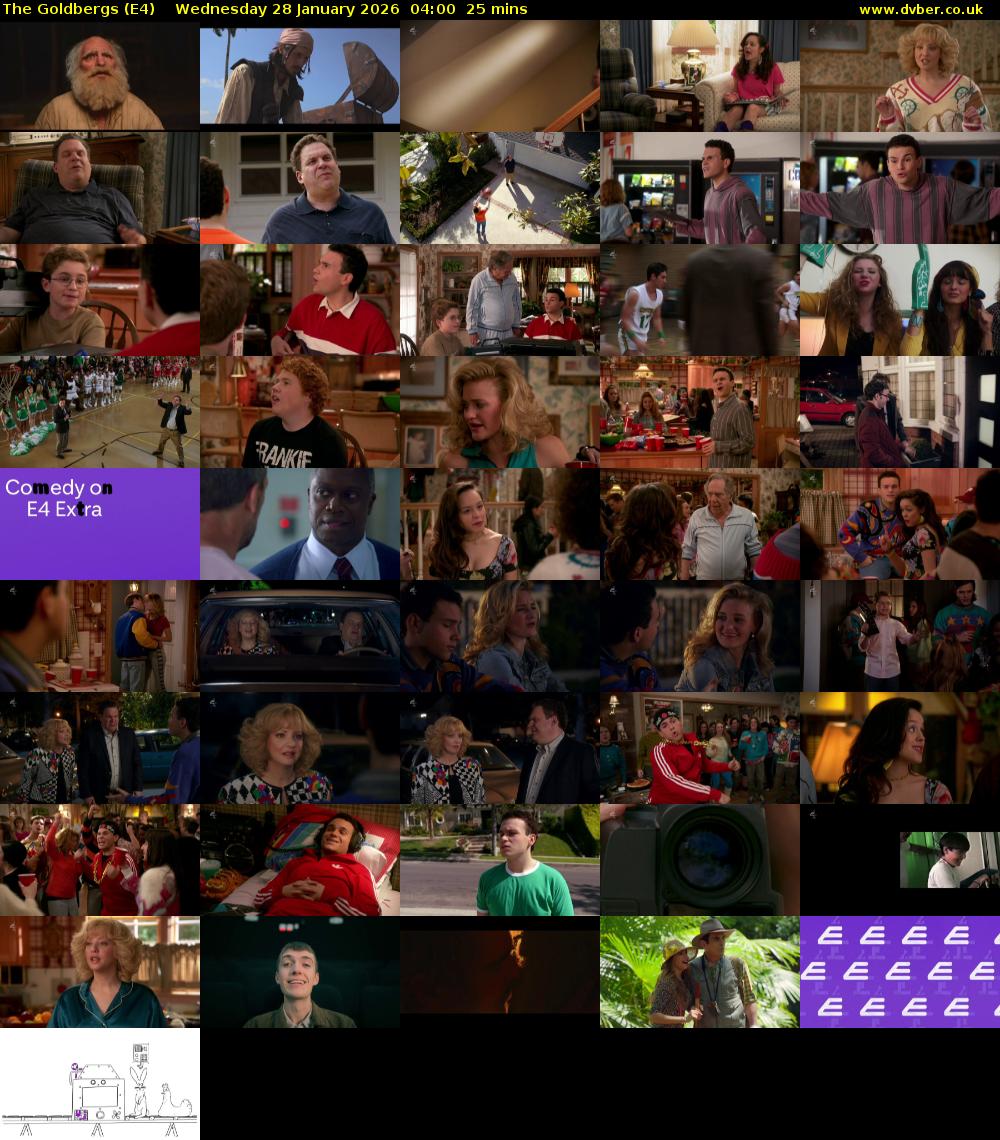 The Goldbergs (E4) Wednesday 28 January 2026 04:00 - 04:25