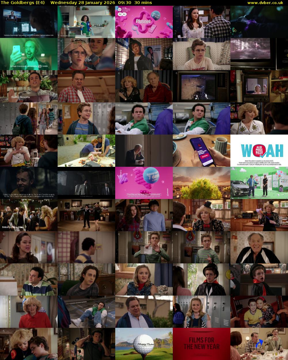 The Goldbergs (E4) Wednesday 28 January 2026 09:30 - 10:00