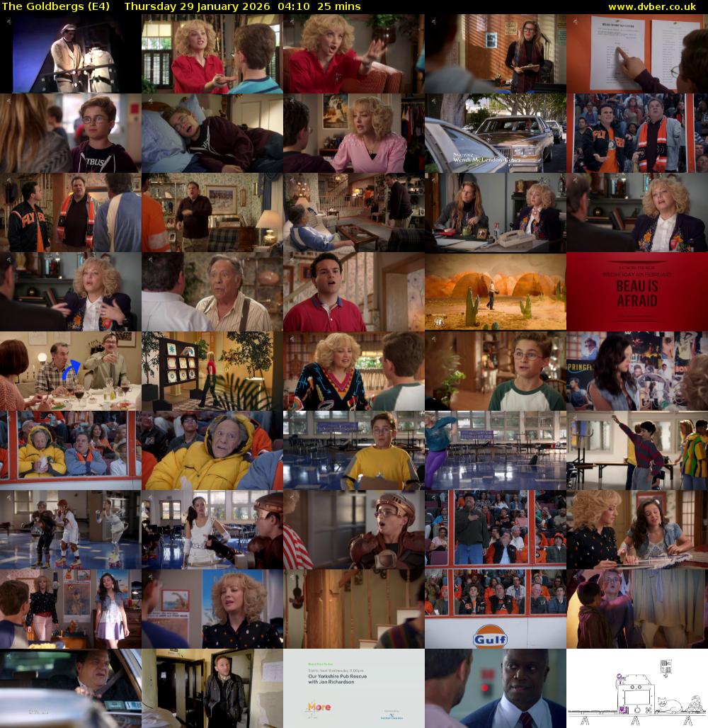 The Goldbergs (E4) Thursday 29 January 2026 04:10 - 04:35