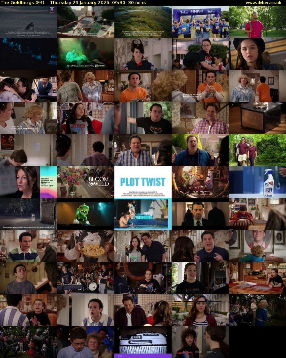 The Goldbergs (E4) Thursday 29 January 2026 09:30 - 10:00