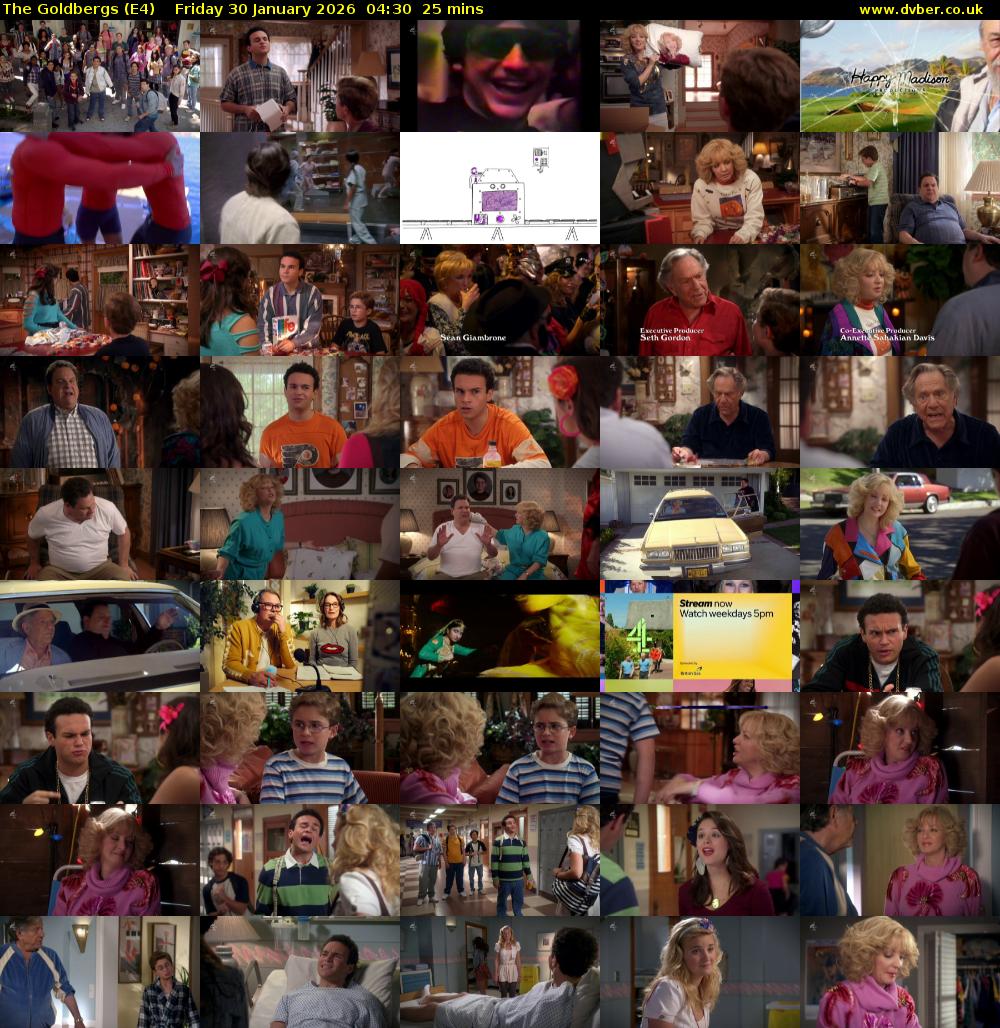 The Goldbergs (E4) Friday 30 January 2026 04:30 - 04:55