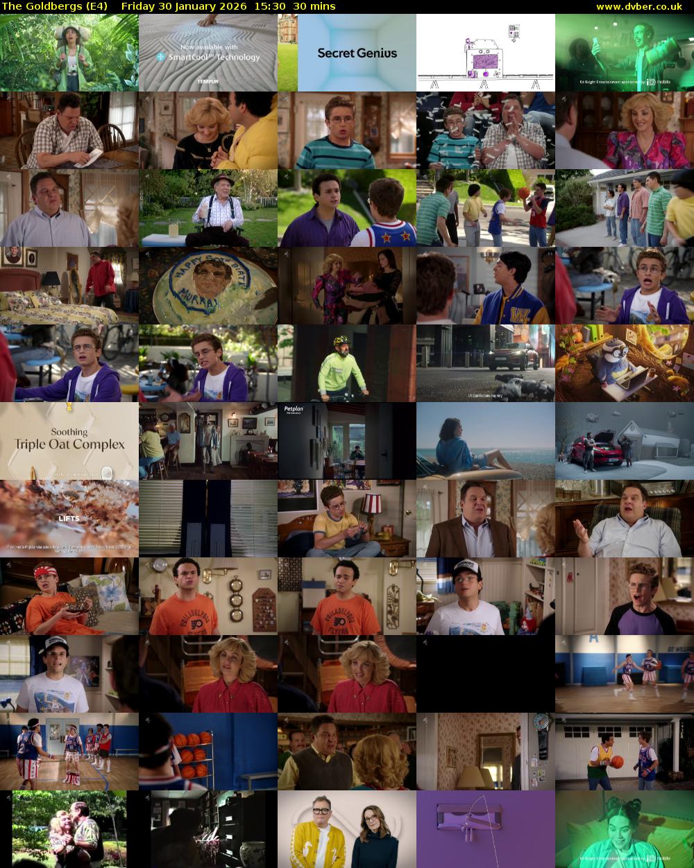 The Goldbergs (E4) Friday 30 January 2026 15:30 - 16:00