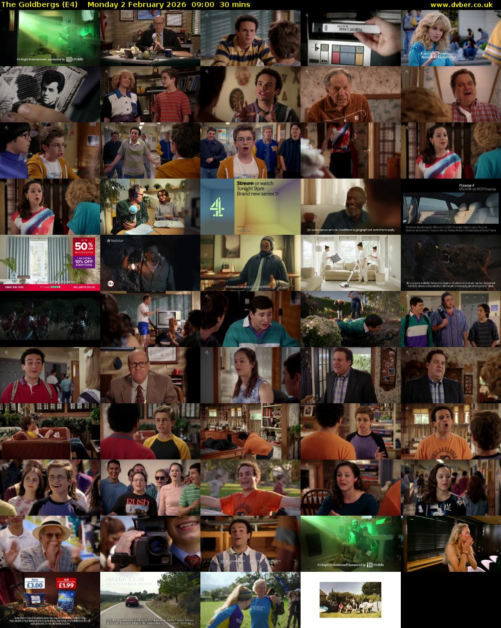 The Goldbergs (E4) Monday 2 February 2026 09:00 - 09:30