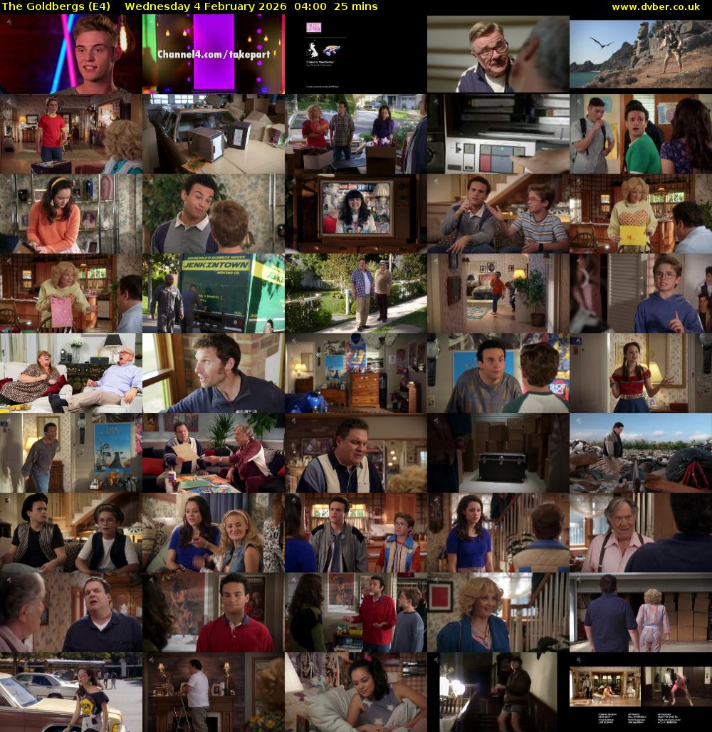 The Goldbergs (E4) Wednesday 4 February 2026 04:00 - 04:25
