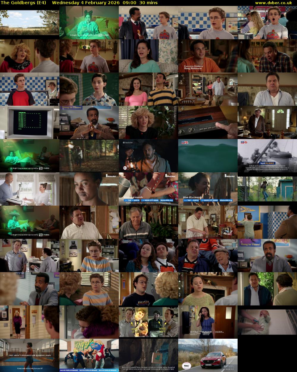The Goldbergs (E4) Wednesday 4 February 2026 09:00 - 09:30