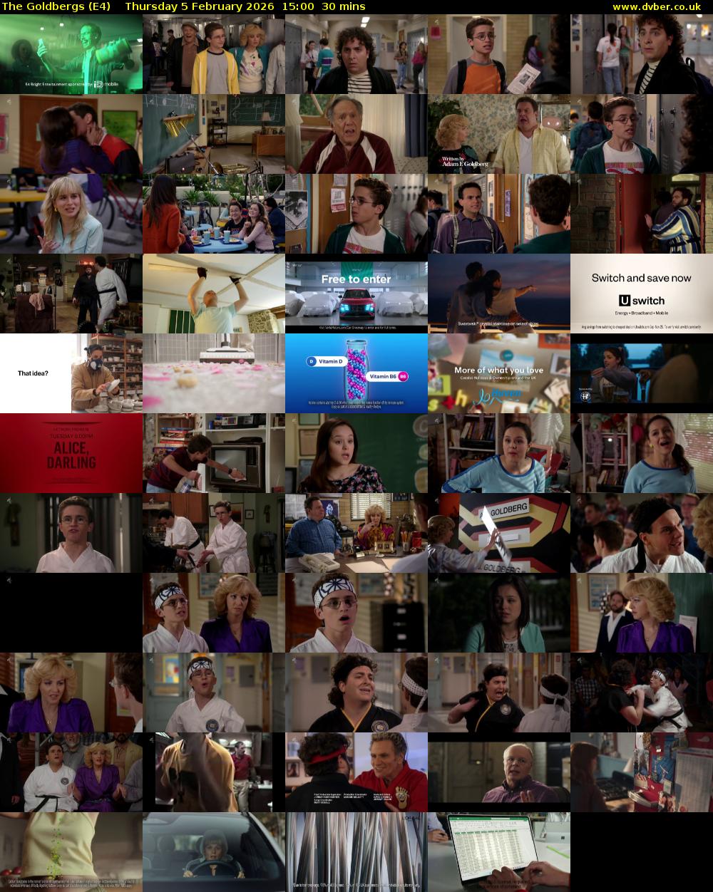 The Goldbergs (E4) Thursday 5 February 2026 15:00 - 15:30