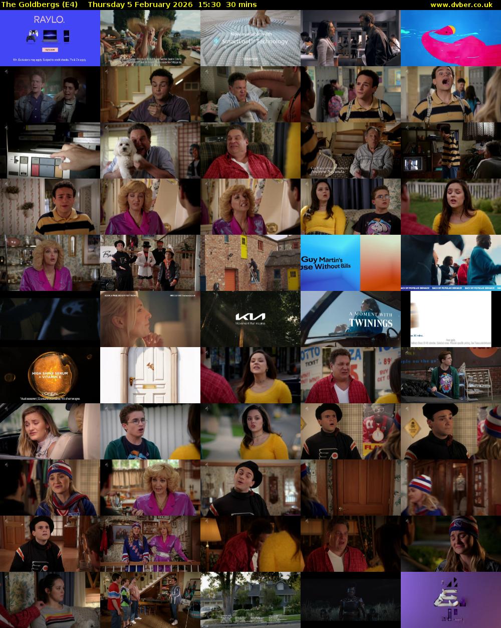 The Goldbergs (E4) Thursday 5 February 2026 15:30 - 16:00