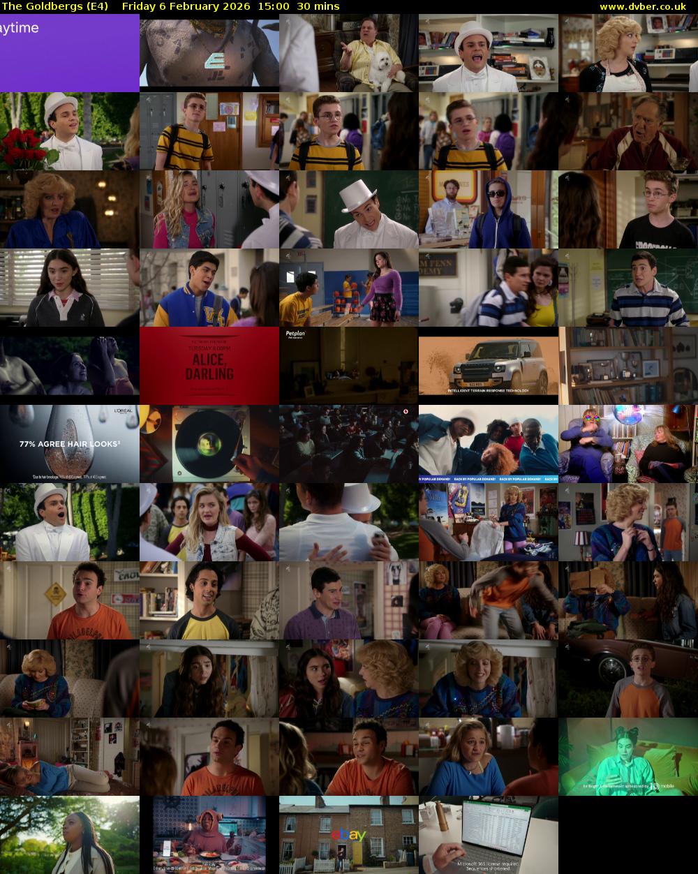 The Goldbergs (E4) Friday 6 February 2026 15:00 - 15:30