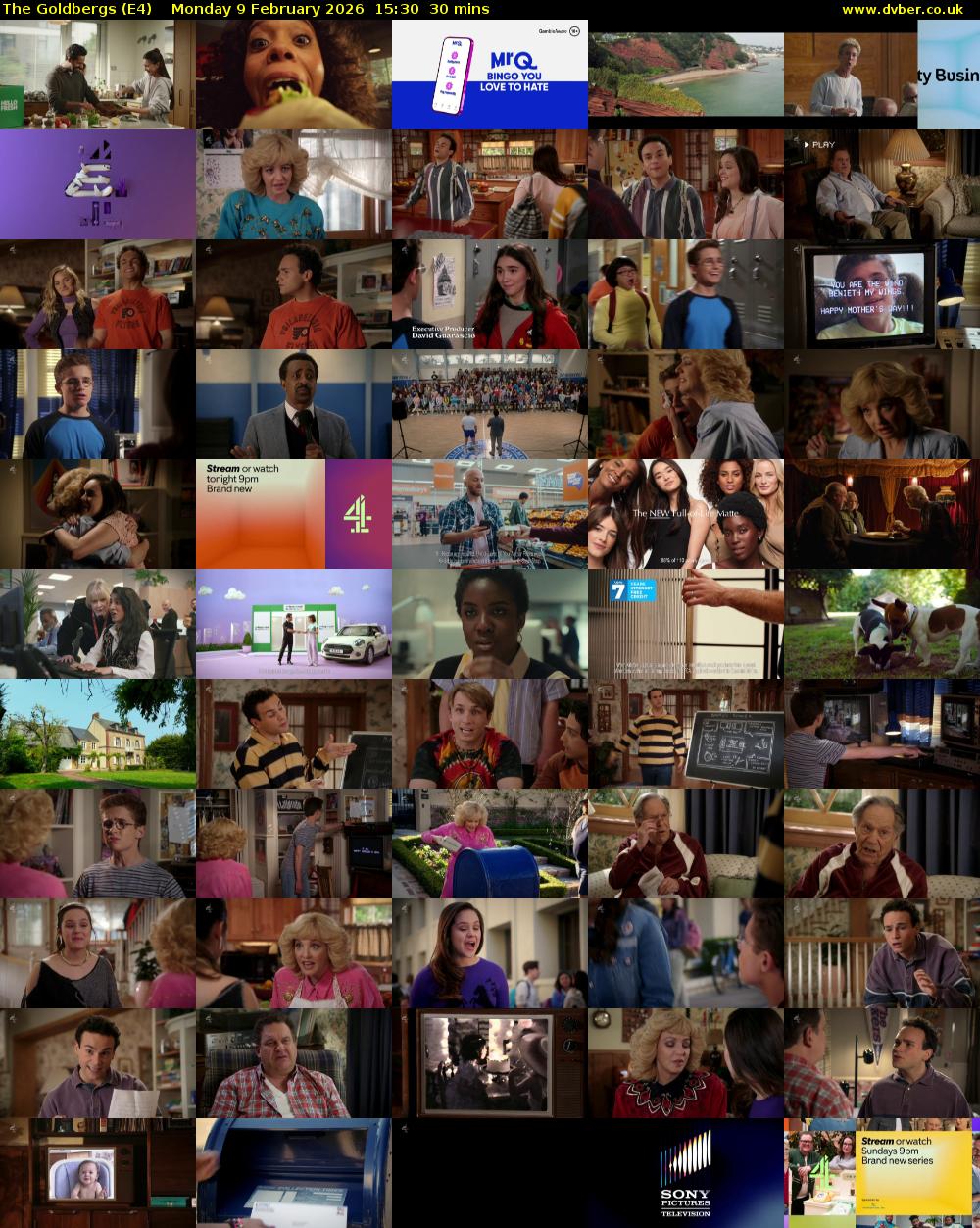 The Goldbergs (E4) Monday 9 February 2026 15:30 - 16:00
